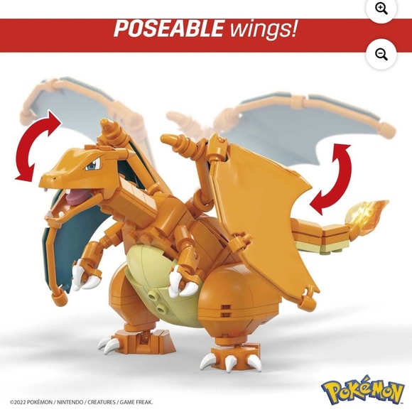 MEGA Pokemon Charizard Building Set & MEGA Pokémon Charmander Set - Picture 9 of 13